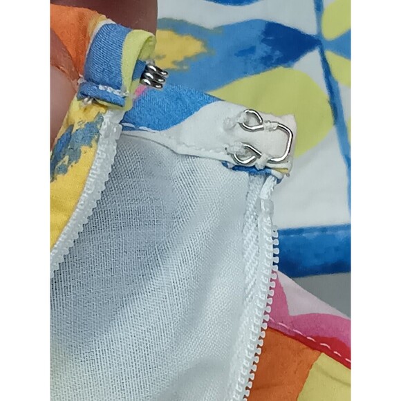 Talbot's A Line Midi Skirt White Colorful Berries Size 10 - Picture 6 of 6